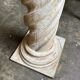 Beige carved wooden column