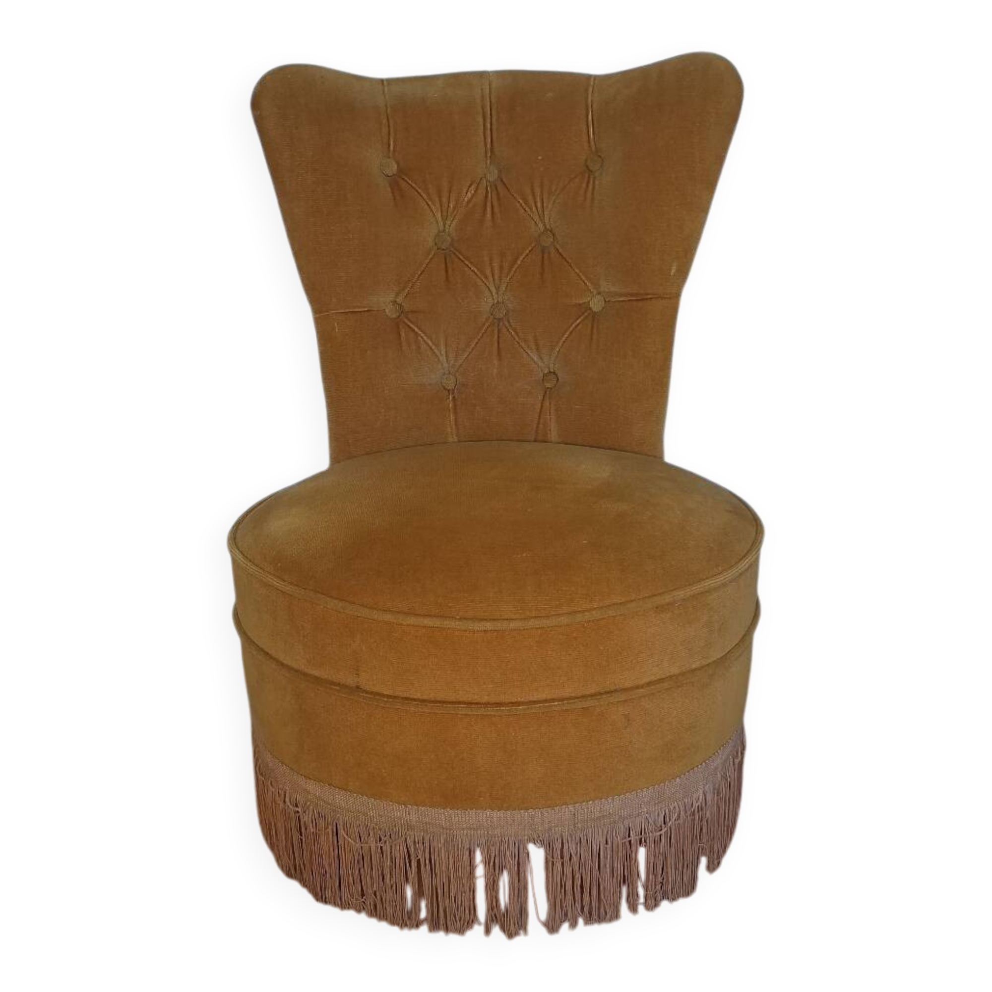 Mustard toad armchair