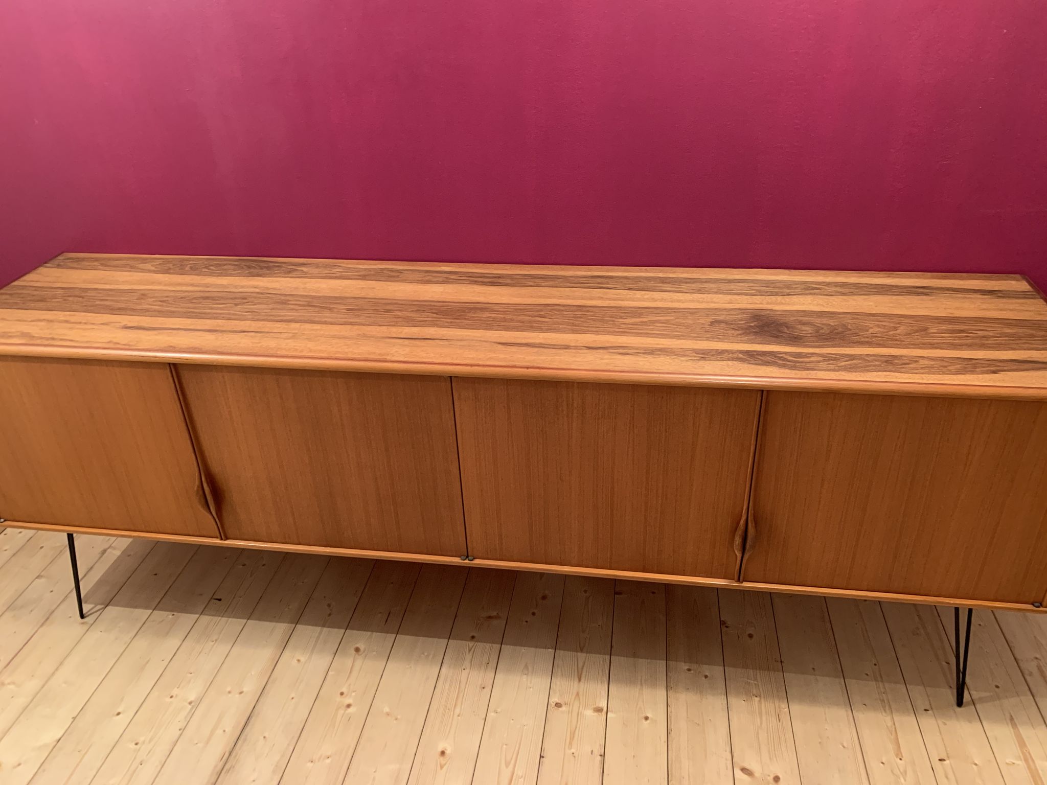 Enfilade scandinave en teck années 60