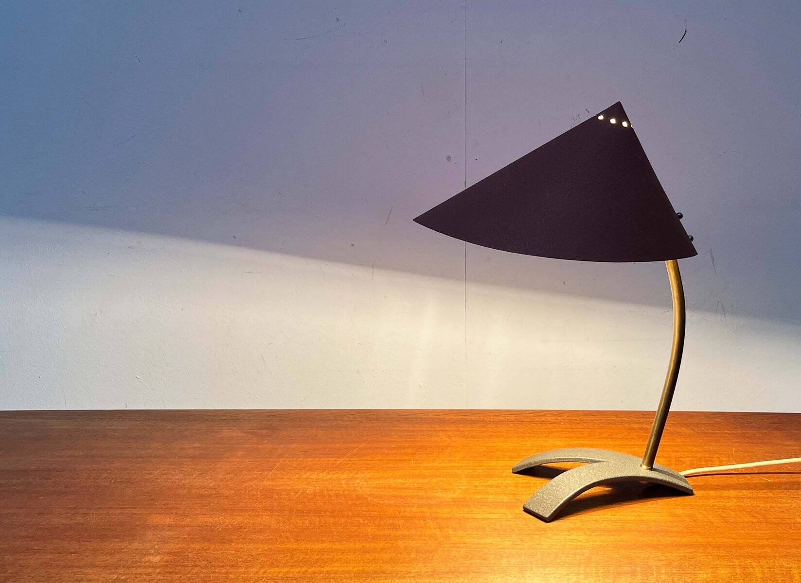 German Mid-Century Modern table lamp with a crow's foot base, 1960s.