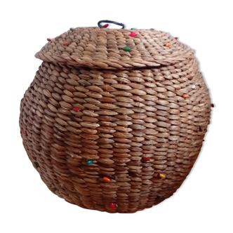Large bohemian basket