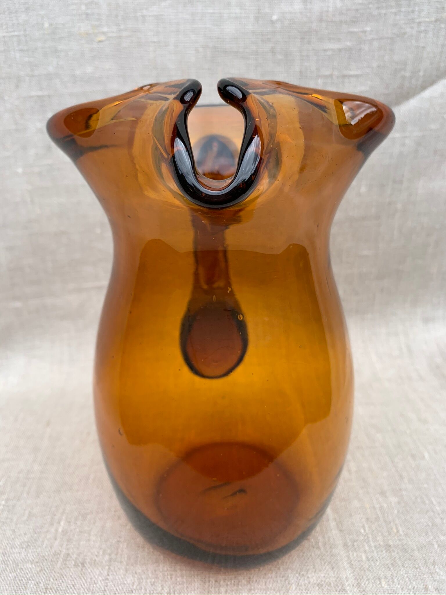 Vintage amber pitcher