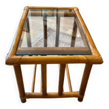 Vintage rattan coffee table