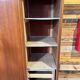 Vintage sliding door wardrobe with mirror - 1970s