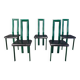 Italian Model Regia dining chairs by Antonello Mosca for Ycami, 1980s