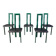Italian Model Regia dining chairs by Antonello Mosca for Ycami, 1980s