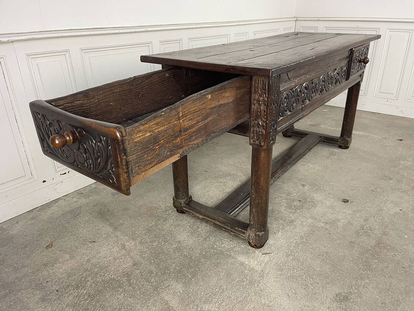 17th century walnut table