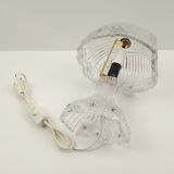 Table lamp in transparent crystal decoration flowers 28 cm
