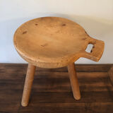 Wooden tripod stool