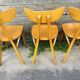 (Lot) 6 Bistro Chairs Lutherma Banana (Light Oak)