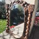 twisted wood mirror