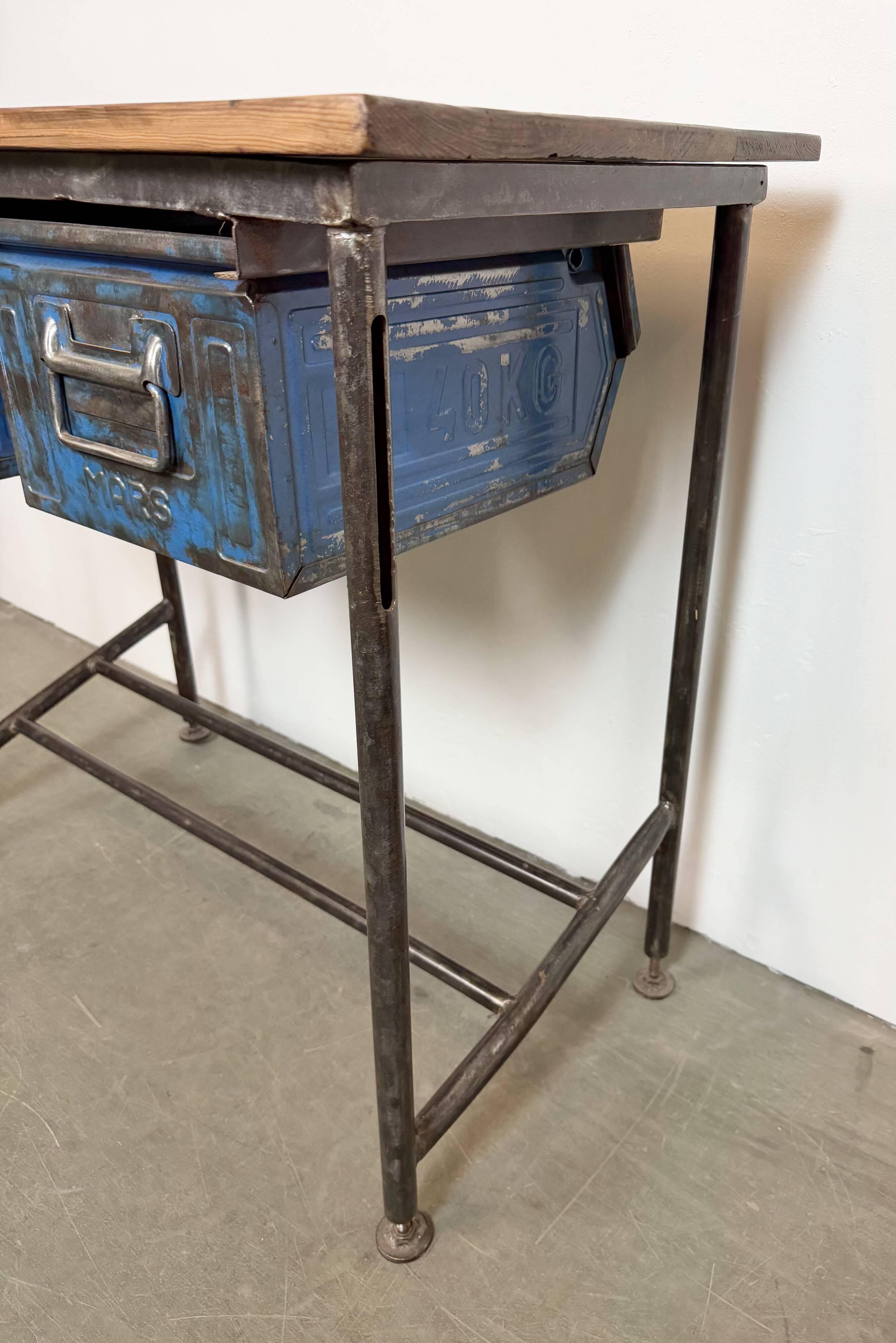 Vintage Industrial Worktable, 1960s
