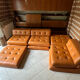 Mah Jongde Roche Bobois vintage leather lounge