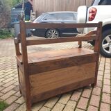 Wooden box bench