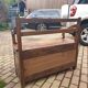 Wooden box bench