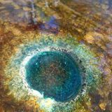 Set of 2 tables enamelled lava