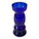 Cobalt blue blown glass vase 17.5cm