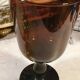 3 verres cristal soufflé sûr pied douche