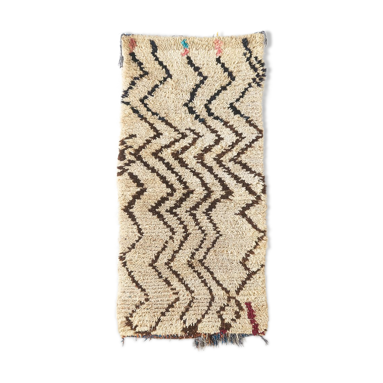 Carpet old marmoucha "January 7" 155 x 75 cm