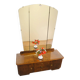 Mirror chest of drawers with swivelling mirrors, flamed birch stained, 50s