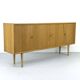 Buffet en chêne clair du milieu du siècle de WK Möbel, années 1970