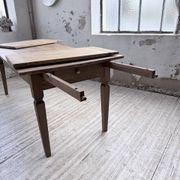 Solid oak farmhouse table with extensions (190-280cm) 1950