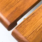 Danish Round Extendable Dining Table in Teak, 1970s