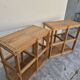 Pair of vintage pine bookshelf units in Maison Regain design from the 1970s.