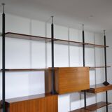 Mid-Century Teak Modular Wall Unit and Room Divider from Italy, 1960s