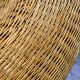Large wicker basket armchair, Italy, 1970s