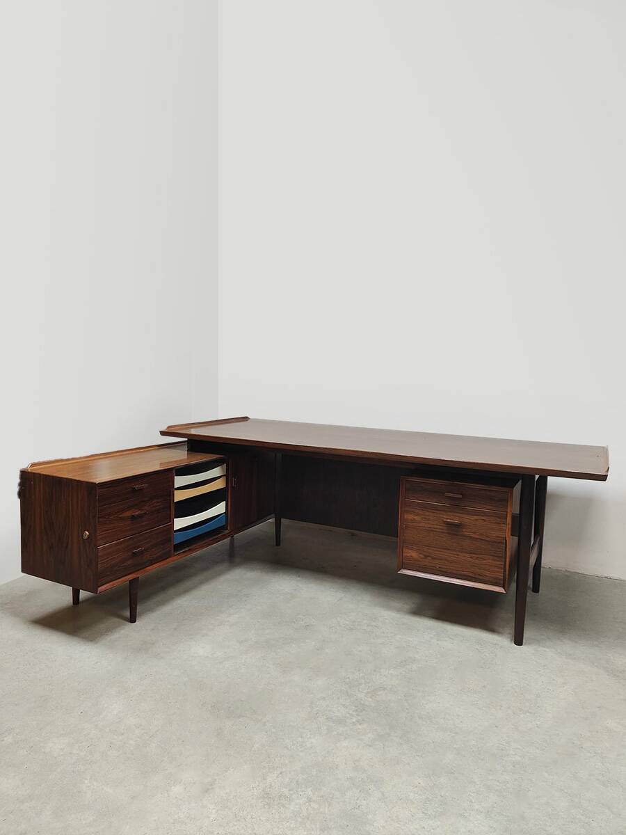 Rare vintage design executive desk Arne Vodder for Sibast model 209