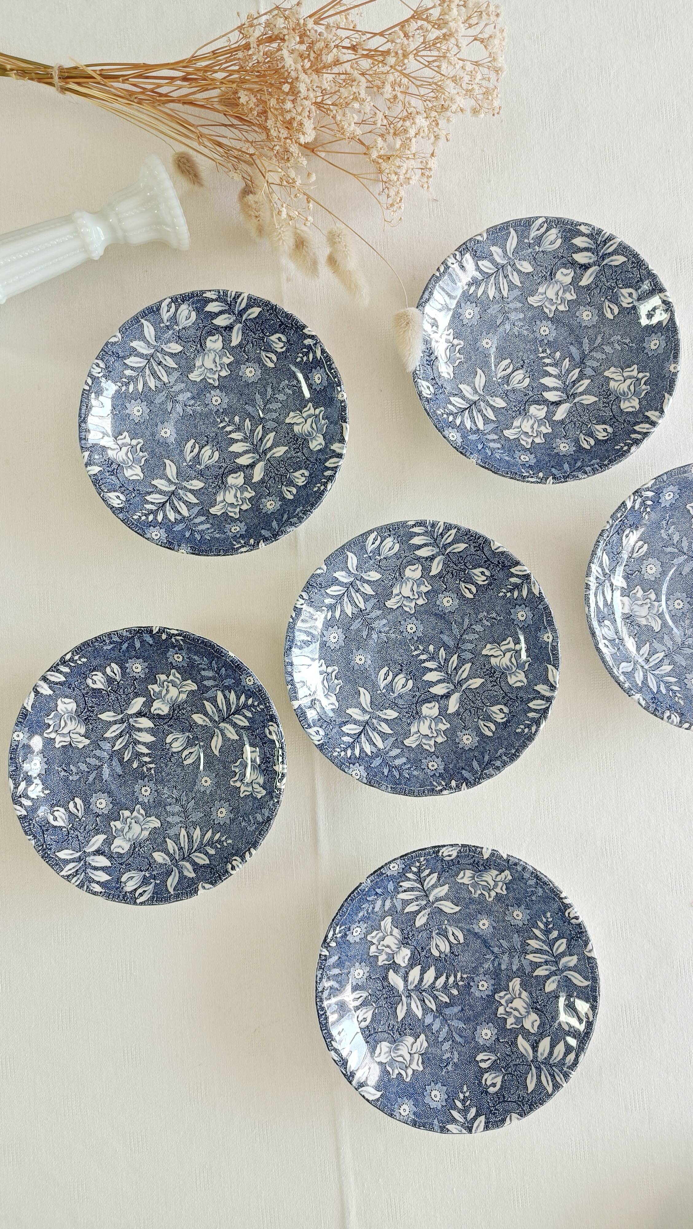 Set of 6 Royal Tudor Velvet Saucers