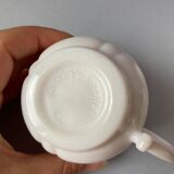 5 cups veronica tea with blue myosotis in white glass from arcopal-80s-retro-vintage