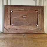 Oil on canvas, "view of an icy sea", monogram and date at the bottom right, P.E 86 for 1886.