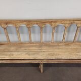Patinated church pew