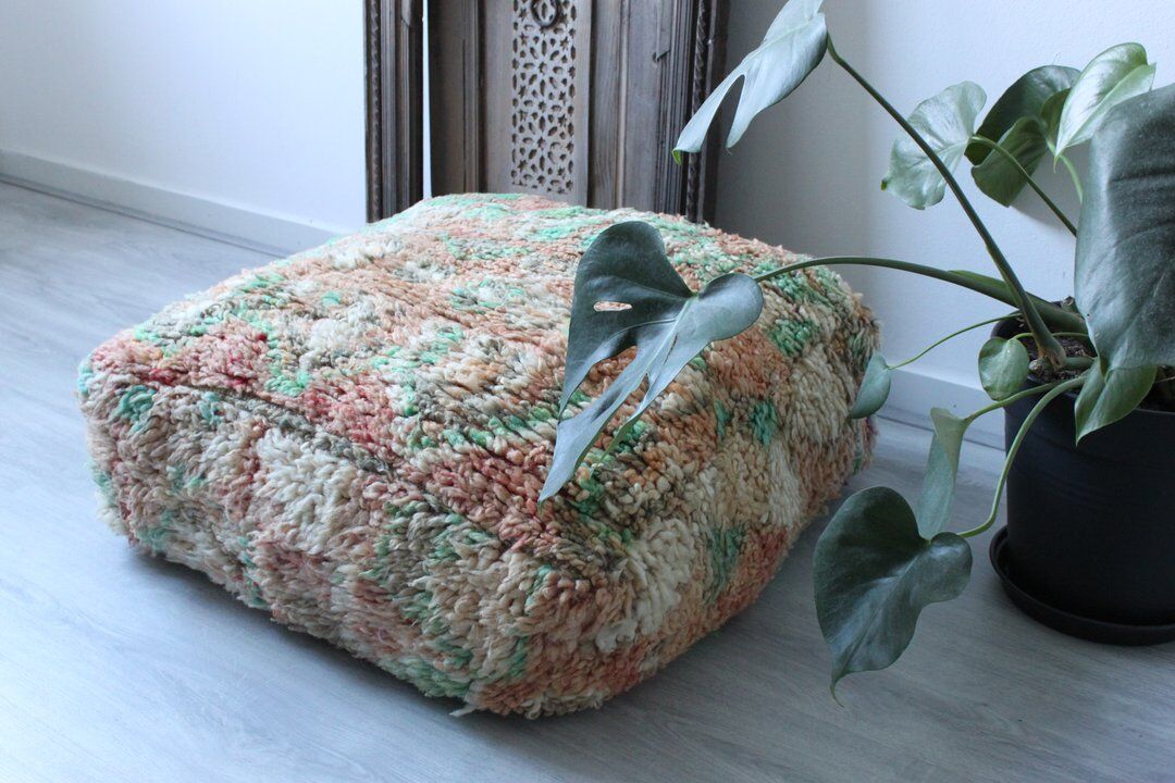 Moroccan Boujad floor pillow 'peridot'