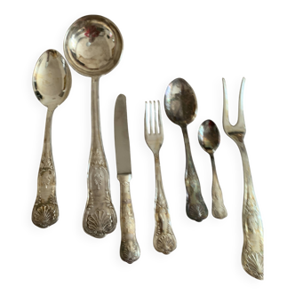Old 51-piece cutlery set with Achille Princet hallmarks