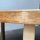 Table basse moderne en linoléum jaune du milieu du siècle par Alva Aalto pour Artek, Finlande, années 1960