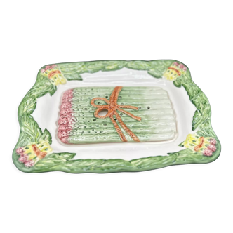Asparagus dish drainer