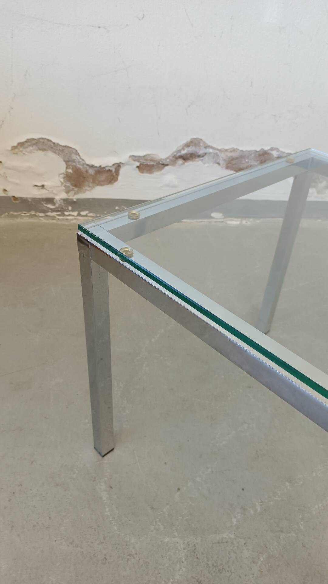 Chrome side table