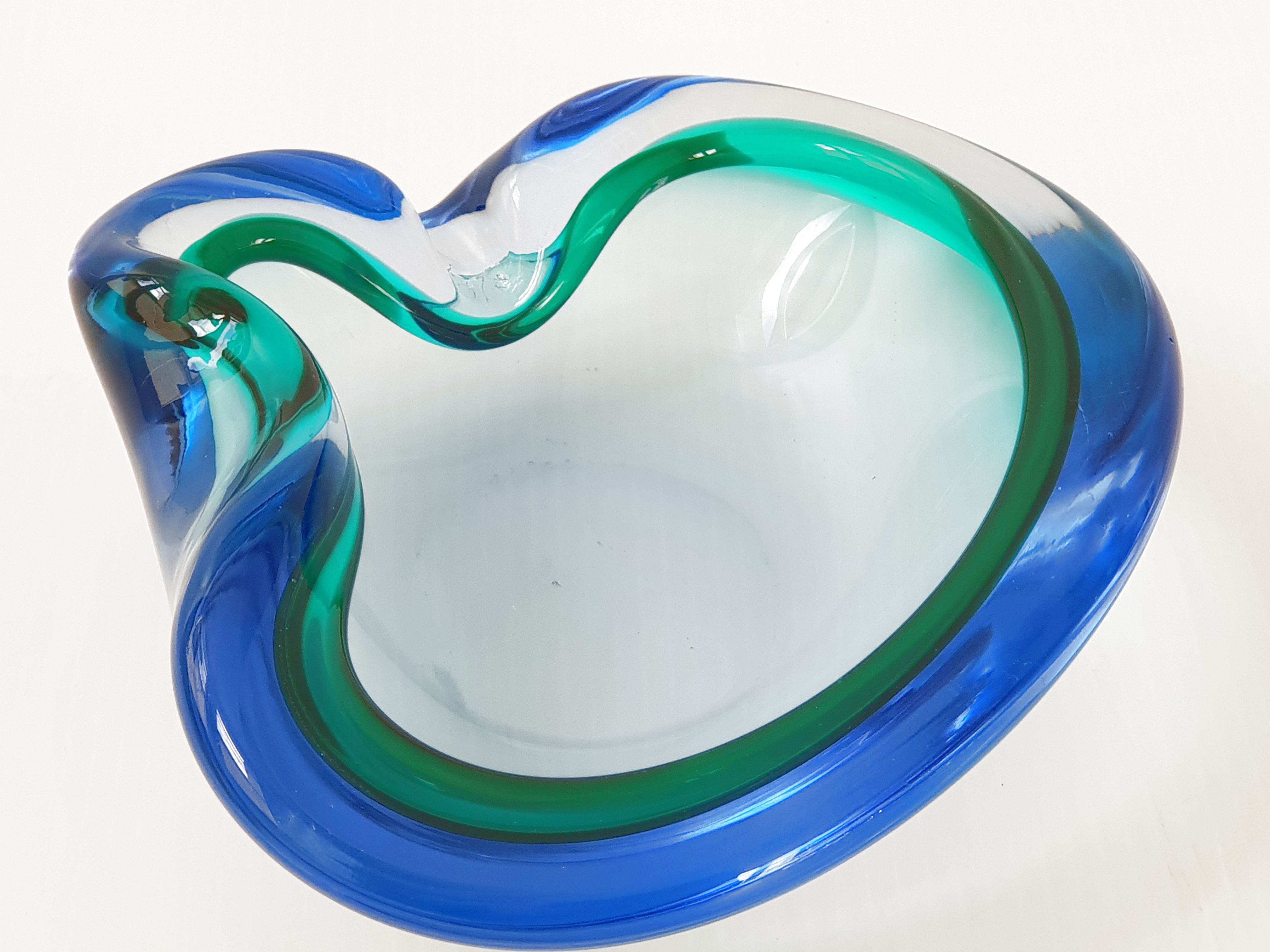 Vintage trinket bowl in Murano 1960