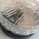 Pair of round ceiling lights in glass ice vintage 60-70s