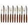 Amboss Box Mid-Century 6 Knives and 6 Forks, Cutlery, Austria, 1950s