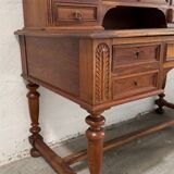 19th century walnut stepped desk