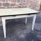 Kitchen table in formica & wood 50s