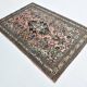 Tapis persan vintage Oushak en laine 5x7, Samon et bleu marine, 142x209 cm