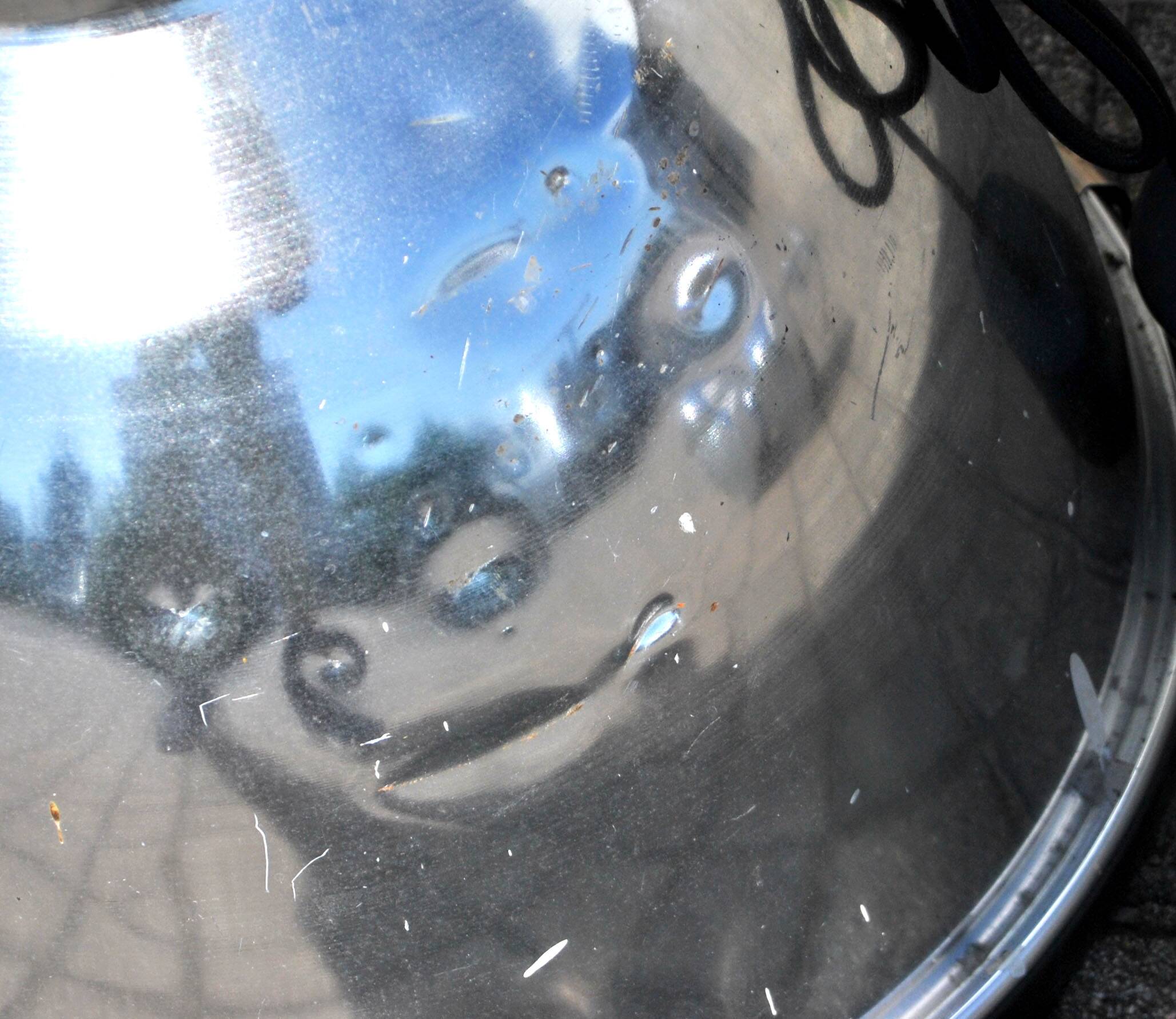 Industrial Workshop Pendant Lamp in Vintage Metal and Glass