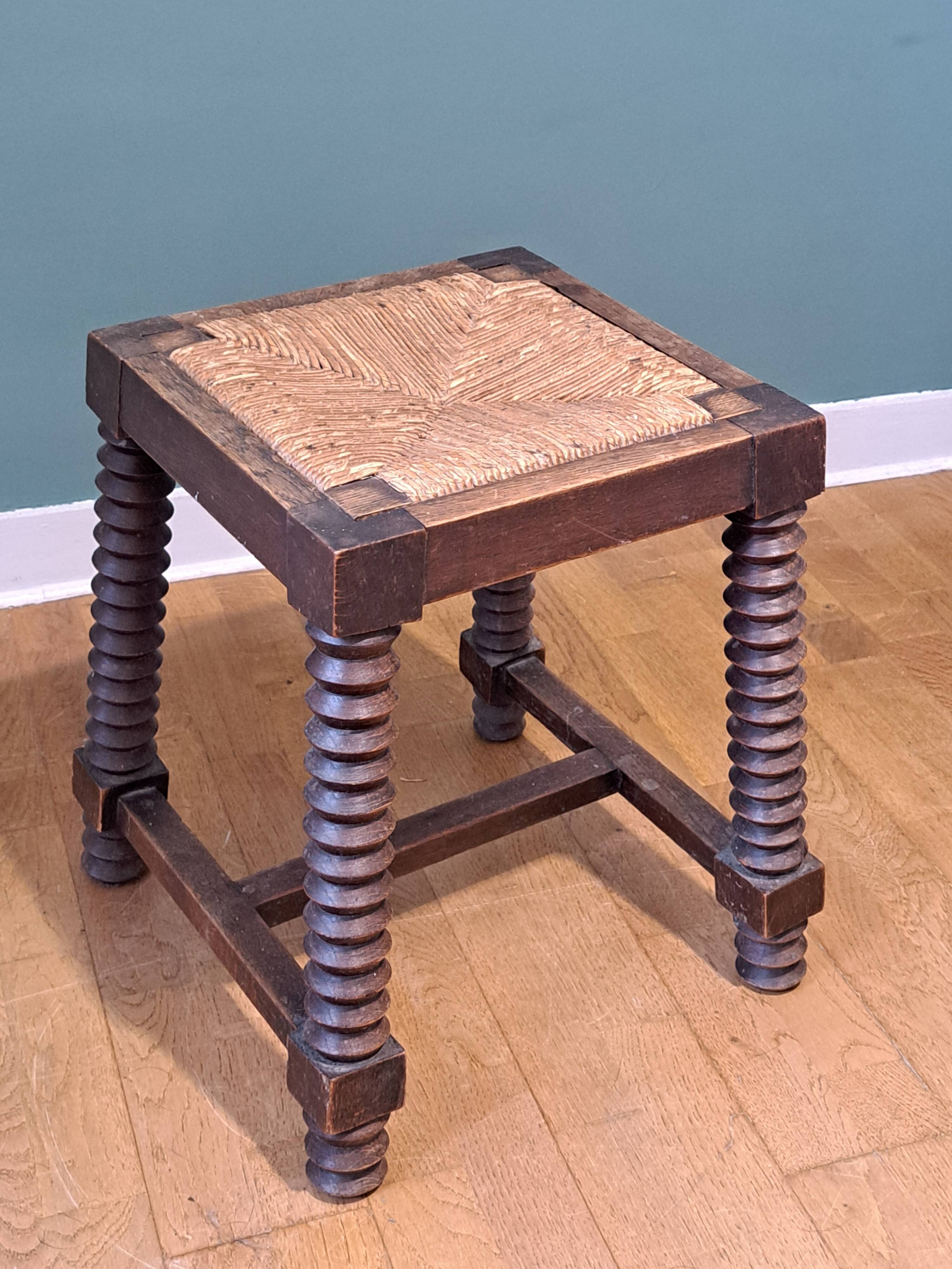 Arts and crafts square stool