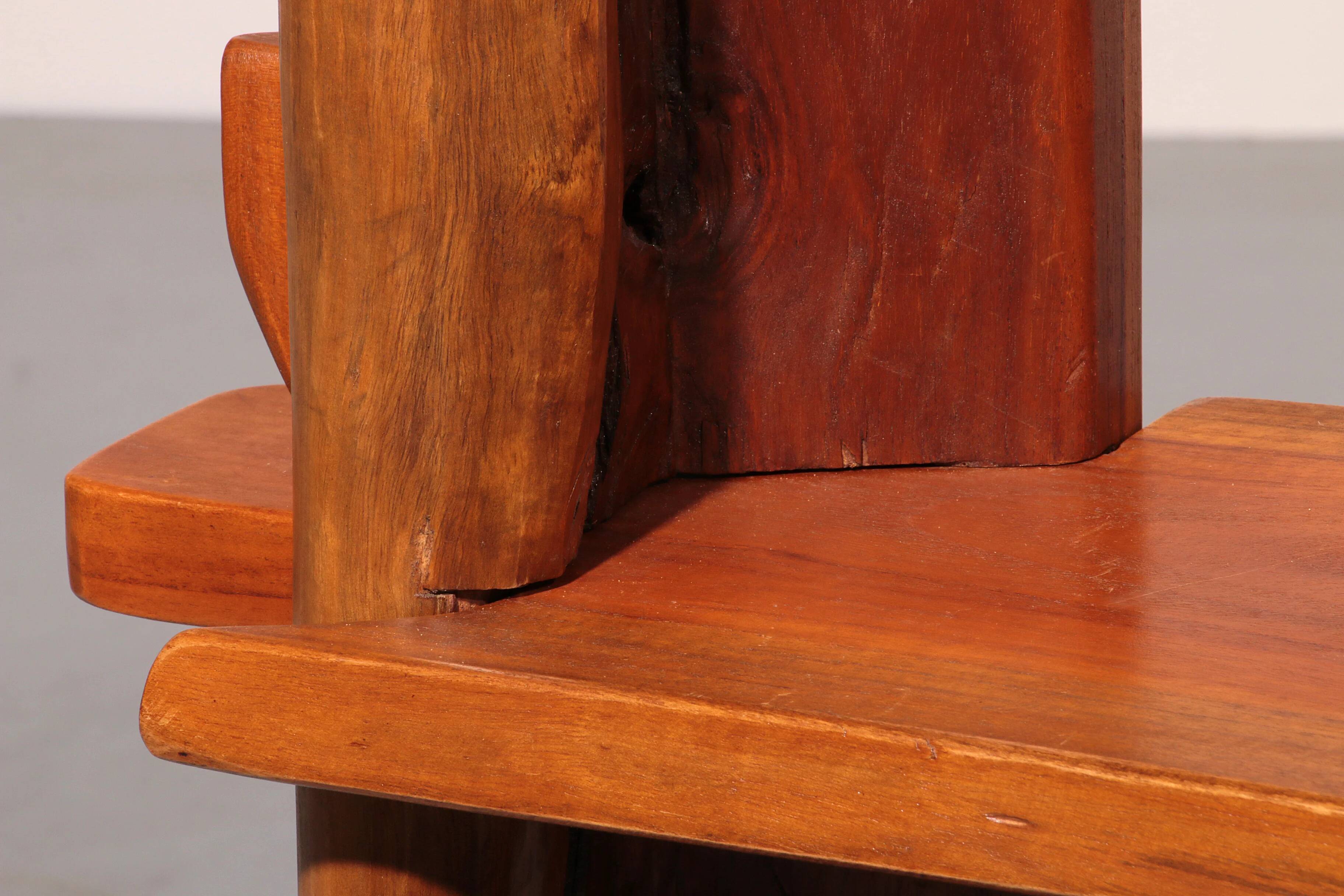 A playful mid-century French wooden bookcase 1960