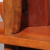 A playful mid-century French wooden bookcase 1960